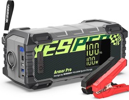 Yesper Car Battery Jump Starter 2500A, 240Wh(66666Mah) Car Battery Charger Power - £124.90 GBP