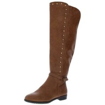 Rialto Women Knee High Riding Boots Ferrell Size US 6M Wide Calf Cognac - £9.34 GBP
