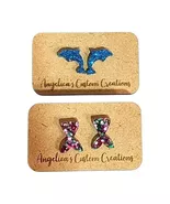 Ocean Whimsy Duo Acrylic Studs - $12.00