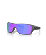 NEW Oakley TURBINE ROTOR Matte Steel POLARIZED PRIZM Violet Sunglass OO9... - $168.29