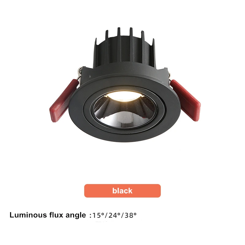 1PCS round dimmable anti-glare LED recessed downlight 7W 9W 12W LED ceiling spot - £136.79 GBP