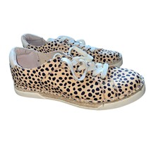 Dolce Vita Morris Leopard Espadrille Lace Up Sneakers Size 9M - $27.73