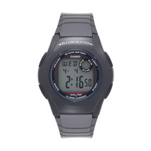 Casio Men&#39;s Classic Quartz Black Watch Resin Band F200 - $59.49
