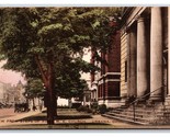 View From Steps of M E Church Urbana OH UNP Hand Colored Albertype Postc... - $9.85