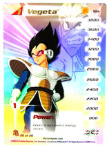 2000 Score Unlimited Dragon Ball Z DBZ CCG TCG Vegeta #184 - $7.69