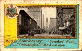 VINTAGE 1908 Postcard -225th Anniversary of Founders Week - Philadelphia PA-BK41 - £2.36 GBP