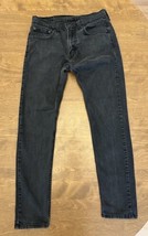 Levis Men’s Premium 512 Slim Tapered Jeans Black Stretch Size 32x32 - £16.67 GBP