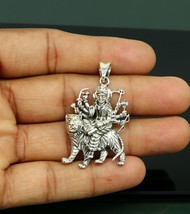 925 sterling silver vintage stylish Goddess Maa durga / bhawani pendant ssp500 - £38.82 GBP