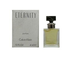 ETERNITY By Calvin Klein Perfume for Women .13oz/4ml Parfum Vintage Trav... - $17.95