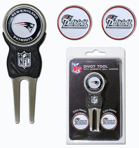 New England Patriots Golf Divot Tool with 3 Markers - £28.22 GBP