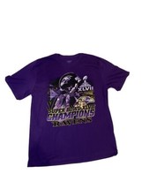 NFL Baltimore Ravens Super Bowl XLVII 2014 Purple Tshirt Mens Large Shor... - £9.21 GBP