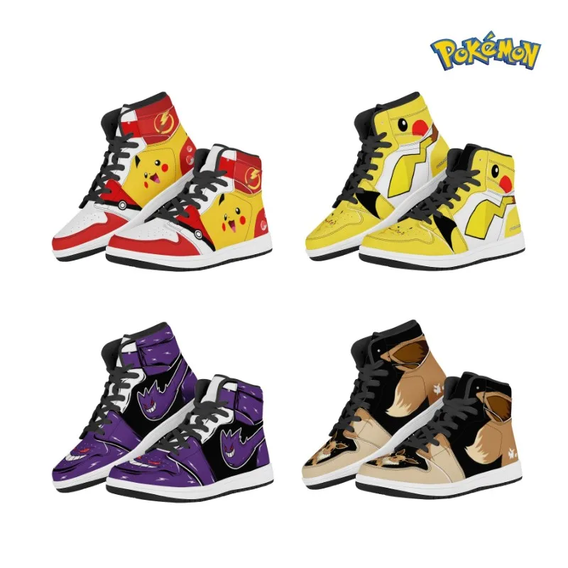 NEW Anime Pokemon Pikachu Canvas Sneakers Casual Shoes Basketball Shoes Cartoo - $61.31