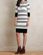 NWT $168 Anthropologie Index Sweater Dress MEDIUM SMALL Grey Dolan Women’s - $29.99