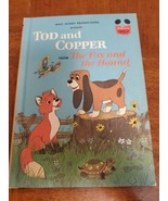 TOD AND COPPER from The Fox and the Hound 1981 Walt Disney Vintage Hardc... - $4.95