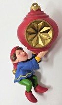 Vintage Avon Ornament, Elf Ornament ,&quot;Santa&#39;s Helper&quot; Nib U95 - £7.98 GBP