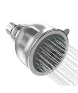 2-Spray Settings 2.92 In. Wall Mount Fixed Adjustable Shower Head In Chrome - £23.90 GBP