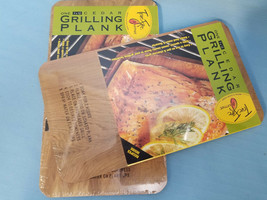 2 - 7&quot;x12&quot; Cedar Grilling Planks True Fire Gourmet Barbecue BBQ Smoky - $22.95