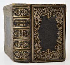 1856 antique LEATHER METHODIST HYMNS bible 736 pages bible christian prayer - £68.86 GBP