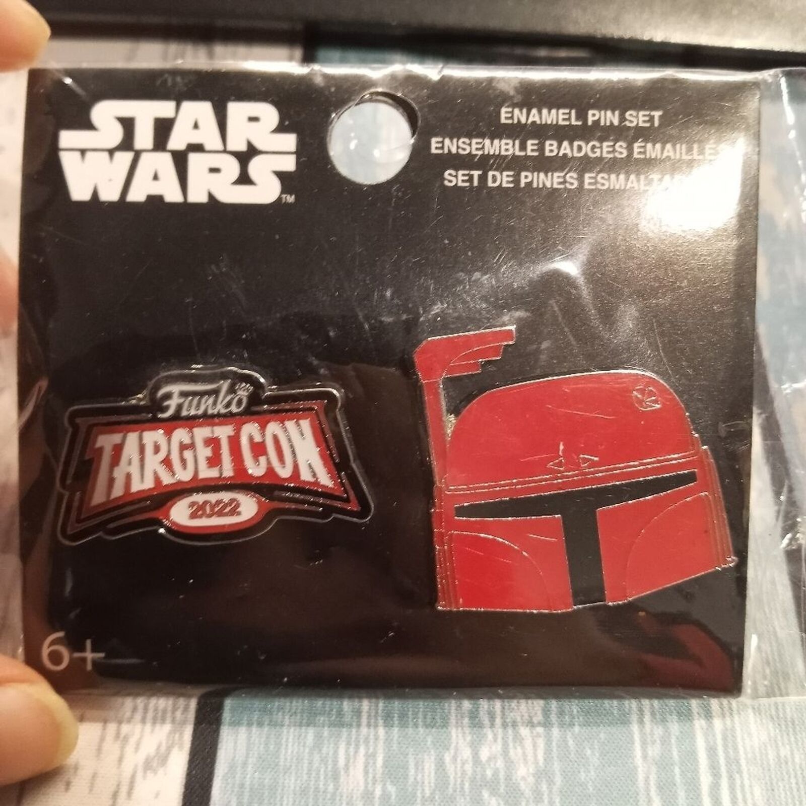 NWT Disney Funko star wars target con 2022 boba helmet Enamel pin set - $9.00