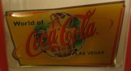 Coca-Cold World of Coke Las Vegas Lapel Pin in Package Large size - $4.95