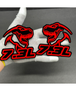 (2) BADGES Godzilla Badges Emblem RAGING 7.3 Red/Black, Fender Angry Agg... - €37,55 EUR