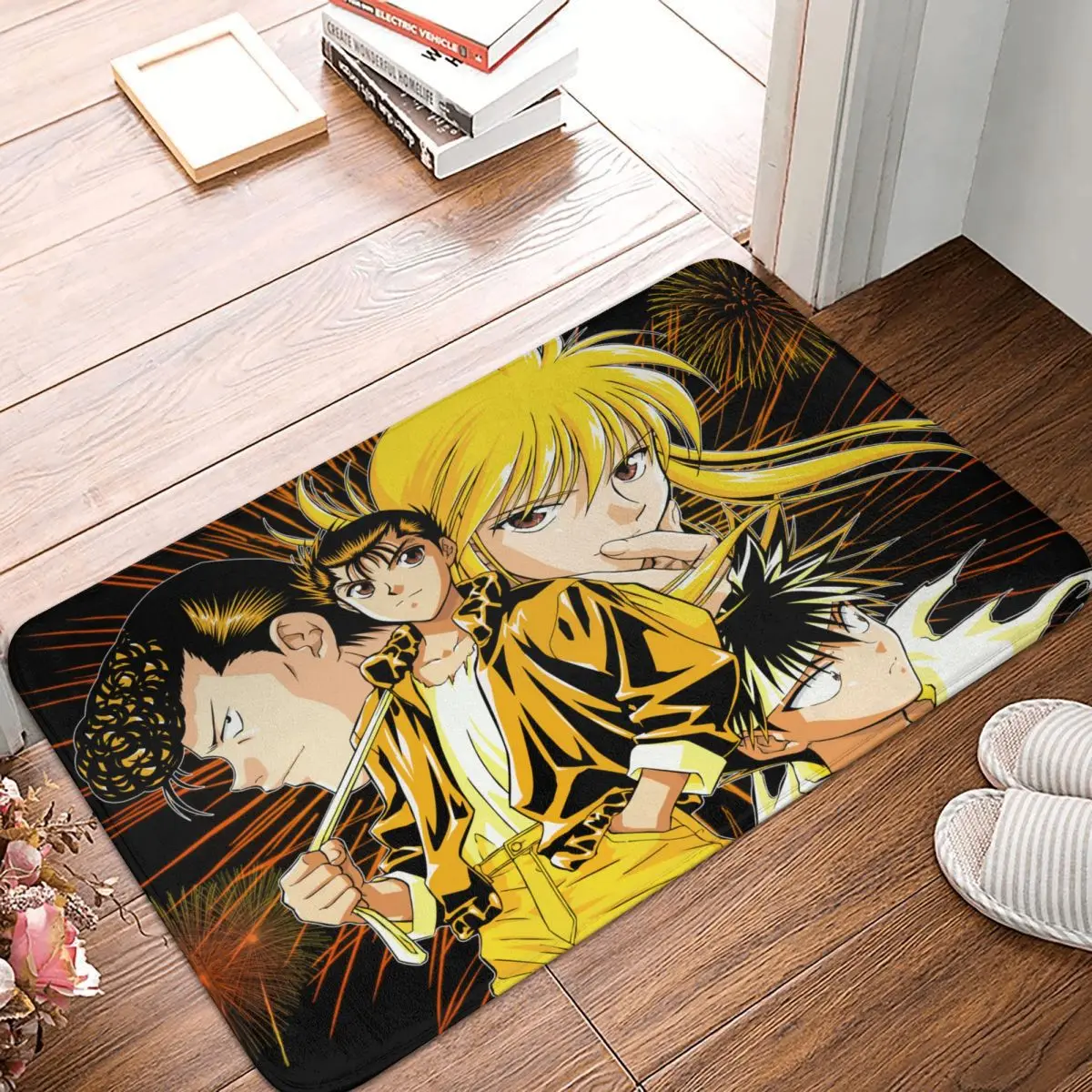 YU YU HAKUSHO Anime Non-slip Rug Doormat Living Room Mat Hallway Carpet Welcome  - £12.76 GBP