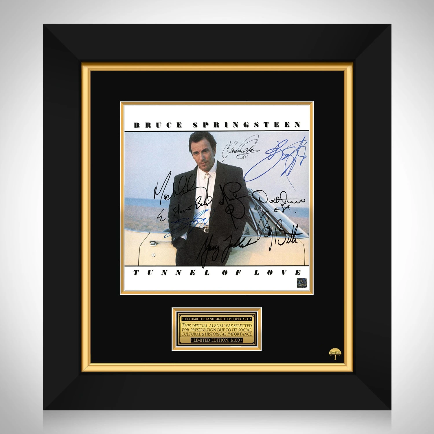Bruce Springsteen Tunnel of Love Limited Signature Edition LP Cover Custom Frame - £196.76 GBP