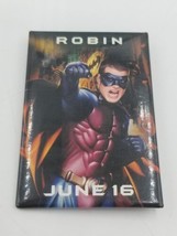 Vtg &quot;Batman &amp; Robin&quot; Movie Promo Button Pin 1995 Warner Brothers Pinback NOS - £8.59 GBP