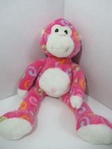Burton + burton plush pink monkey bellybutton white tummy colorful swirls - $49.49