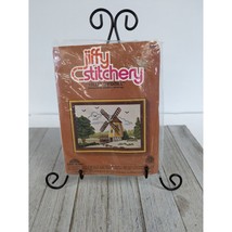 Sunset Stitchery Jiffy Cross Stitch Valley Windmill Kit #824 - £10.36 GBP