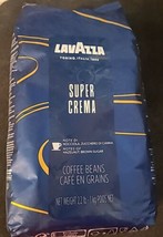 Lavazza Super Crema Coffee WholeBean Notes of Hazelnut Brown Sugar 2.2 Lbs  - £18.94 GBP