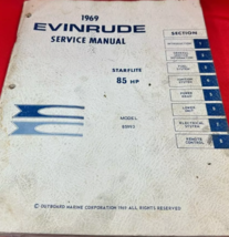 1969 Evinrude Starflite 85HP Service Atelier Manual OEM 85993-
show original ... - £15.79 GBP