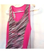 Tek Gear Women&#39;s Tank Top Shirt Multicolor Stripe Scoop Neck Stretch M - $149.26 MXN