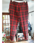 Women&#39;s Polo Sport Adirondack/Plaid Black &amp; Red Pants Sz 14 NWT - $101.19 CAD