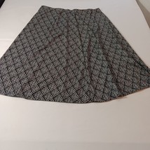 CATO Women's Black & White Elastic Waist Geometric Long Skirt Size 18/20W image 2