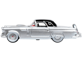 1956 Ford Thunderbird Gray Metallic with Raven Black Top 1/87 (HO) Scale Diecast - $27.89