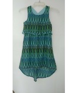 Derek Heart Girl multi-color hi/low racer back sleeveless dress M       ... - $171.67 MXN