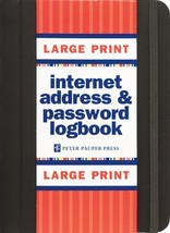 2013 Large Print Internet Address &amp; Password Logbook (Removable Cover Band for S - £8.52 GBP