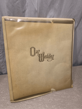 Wedding Photo Album-Vintage Gold Tip Accent 8 Pages Mid Century 1950s - £5.49 GBP
