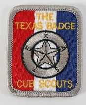 Vintage The Texas Badge Cub Scouts Red White Blue Boy Scouts BSA Camp Patch - £9.18 GBP