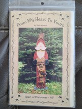 From My Heart to Yours Heart of Christmas 49&quot; Rustic Santa Display 1997 Markish - £7.60 GBP