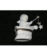 SNOWBABIES Dept. 56 Bisque Porcelain Hinged Trinket Box &quot;Rock-A-Bye Baby... - €6,91 EUR