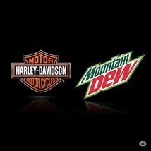 Harley Davidson Motorcycle  Metal Sign 8x12in  Garage  Mountain Dew 53 - $24.74