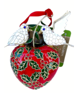 Cloisonne Heart Doves Our First Christmas Ornament Couples Love Dillards... - $39.59