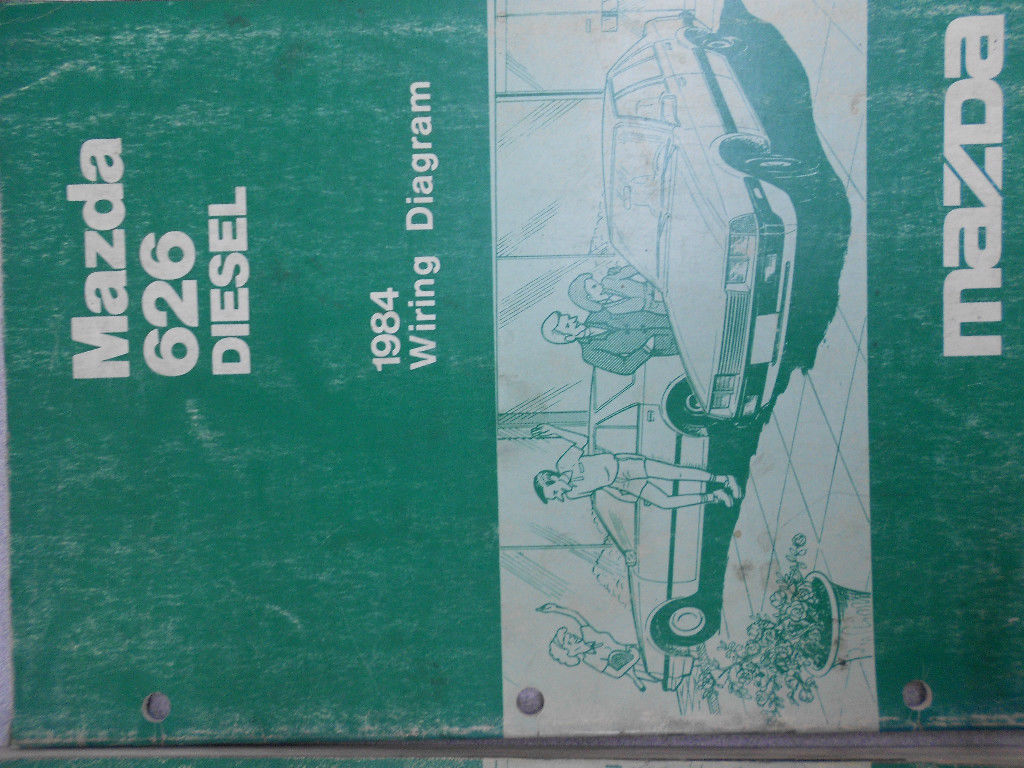 1984 Mazda 626 Diesel Electrical Wiring Diagram Shop Manual FACTORY OEM BOOK 84 - $9.01