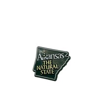 Arkansas The Natural State Souvenir Plastic Lapel Pin - $15.83