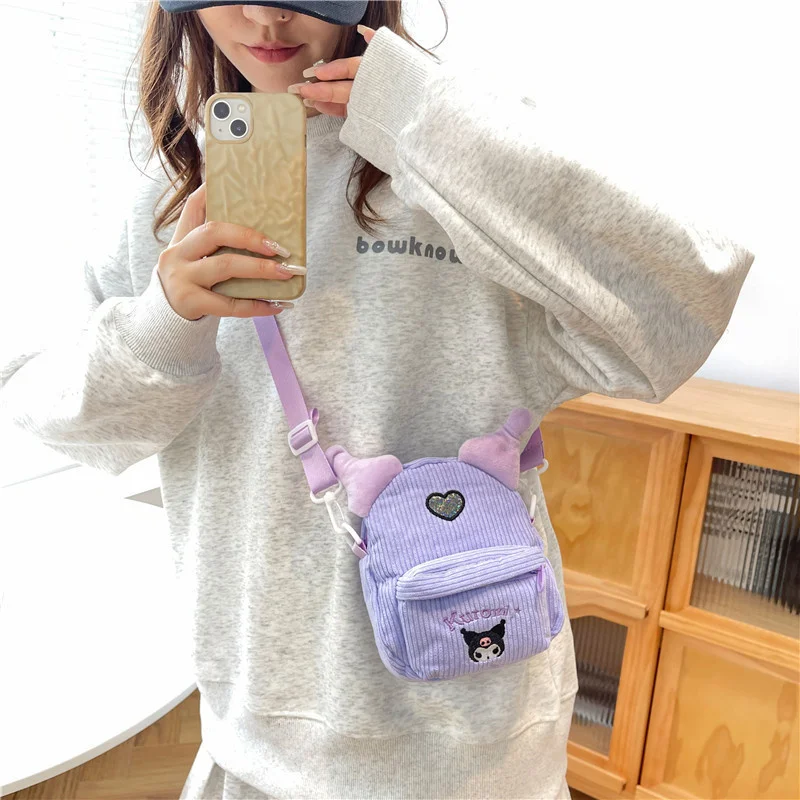 Sanrio Kuromi Cinnamoroll Crossbody Bag Messenger Bag My Melody Shoulder Bag - £9.36 GBP