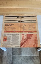 Vintage Newpaper Sections Cincinnati Post World War 2 Ships Transportati... - $535.10 MXN