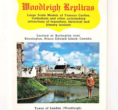 1970s Woodleigh Castle Cathedral Replicas PEI Canada Brochure Attraction... - $27.10 CAD