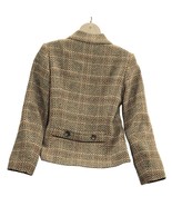 PENDLETON Women’s Jacket Blazer Brown Plaid Wool Blend Collarless Pocket... - $598.52 MXN
